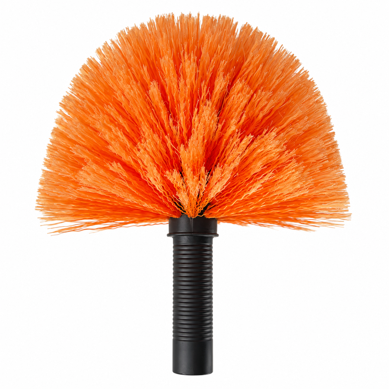 Orange soft cobweb brush